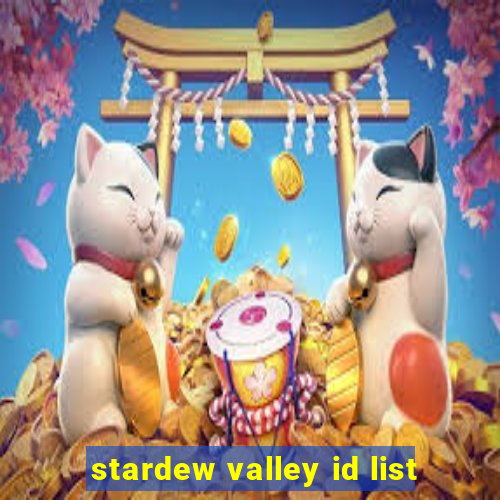 stardew valley id list